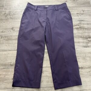 Nike Golf‎ Tour Performance Modern Rise Tech Crop Pants Purple Women's Size 10